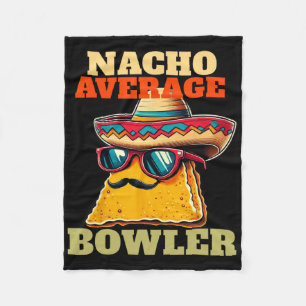 Cobertor De Velo Engraçado Único Nacho Médio Bowler Dez Pinos Bowle