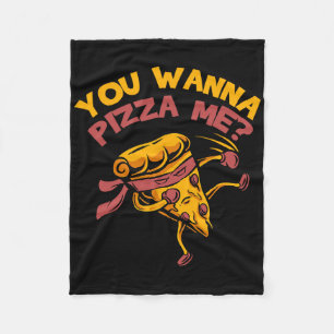 Cobertor De Velo Engraçado Você Quer Pizza Me Comidas