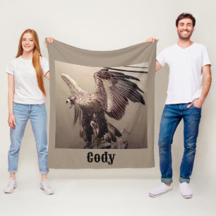 Cobertor De Velo Engraçado Wildlife Bird Patriótica American Eagle
