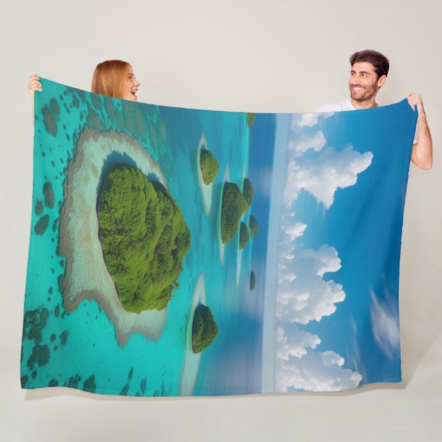 Cobertor De Velo "Enrola-se no Paraíso: Arquipélago Tropical (In Situ)