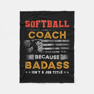 Cobertor De Velo Ensino De Softball Engraçado Presente Para Homens,