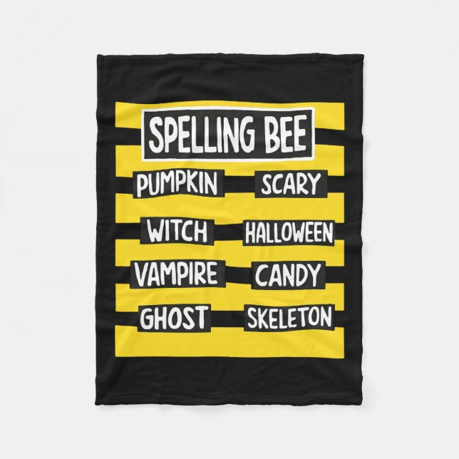 Cobertor De Velo Ensino Engraçado De Halloween Para Professores Que (Frente)