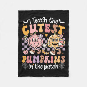 Cobertor De Velo Ensino Os Pumpkins Mais Bonitos No Patch Retro Tea