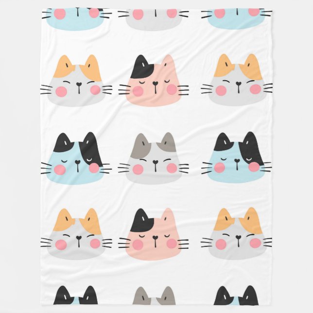 Cobertor De Velo Então, Catness 60x80 Fleece Blanket (Frente)