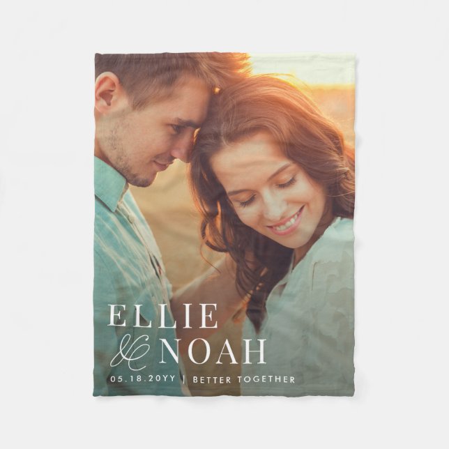 Cobertor De Velo Então, no Amor, Casal Personalizado, Folheto de Fo (Frente)