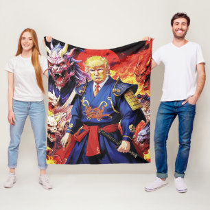 Cobertor De Velo Epic Trump Samurai Anime