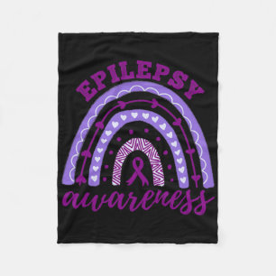 Cobertor De Velo Epilepsia Consciência Mês Arco-Íris