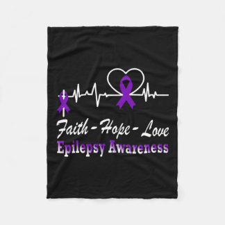 Cobertor De Velo Epilepsia Sensibilização Roxo Fita Epilepsia Crist