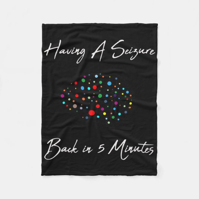 Cobertor De Velo Epilepsy Awareness Having A Seizure  (Frente)