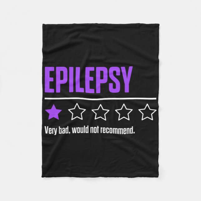 Cobertor De Velo Epilepsy Awareness Succeed Epileptic Warrior Survi (Frente)