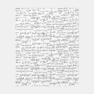 Cobertor De Velo Equações escritas mão //da matemática