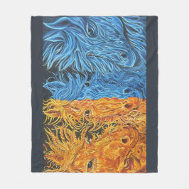 Cobertor De Velo Equilíbrio Eterno - Cavalos - Chama Gêmea