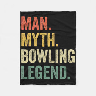 Cobertor De Velo Equipa de Bowling Lendário Homem Divertido Mito Vi
