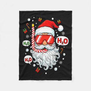 Cobertor De Velo Equipamento de mergulho do Papai Noel, mergulhador