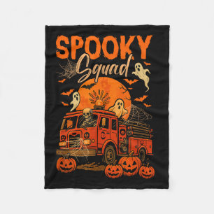 Cobertor De Velo Equipe Assustadora de Halloween Esqueleto Dirigind
