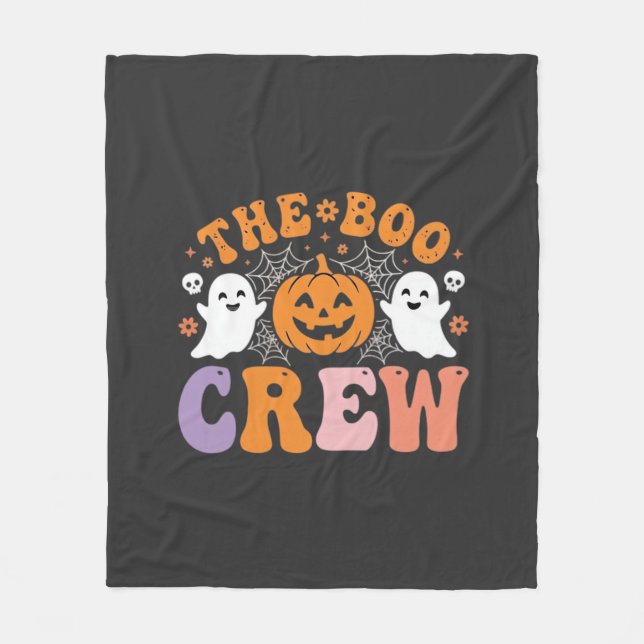 Cobertor De Velo Equipe Assustadora de Halloween Fantasma Desenho d (Frente)
