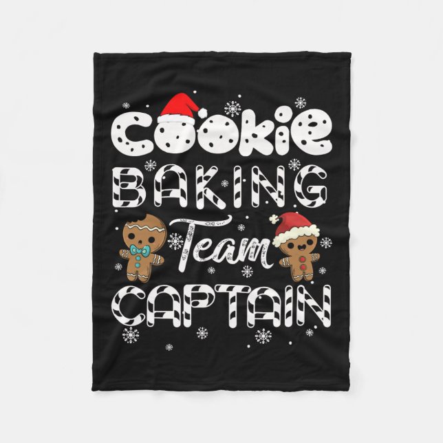 Cobertor De Velo Equipe Baking Cookie Capitão Gingerpão Natal (Frente)