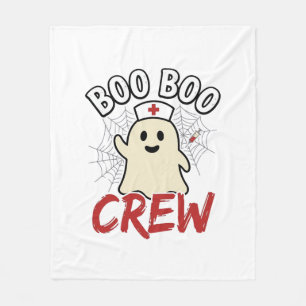 Cobertor De Velo Equipe Boo Boo Enfermeira de Halloween Fantasma De