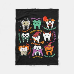 Cobertor De Velo Equipe Boo Odontológica de Halloween Fantasia de D