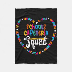 Cobertor De Velo Equipe da Cafeteria Escolar De Volta à Escola Feli