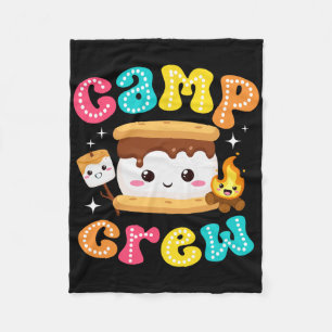 Cobertor De Velo Equipe de Acampamento Marshmallow S'mores Acampame