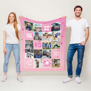 Cobertor De Velo Equipe de Animadoras Sênior Foto Personalizada Con