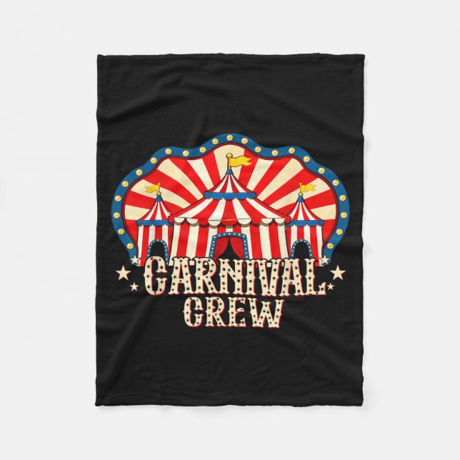 Cobertor De Velo Equipe de Carnaval Traje Engraçado de Funcionários (Frente)