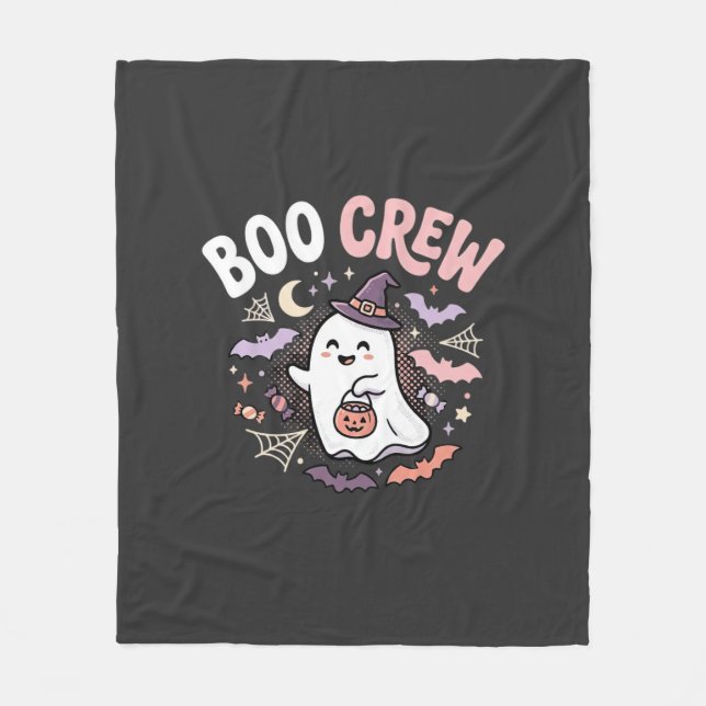 Cobertor De Velo Equipe de Fantasmas do Halloween Boo (Frente)