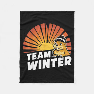 Cobertor De Velo Equipe de Inverno do Dia do Groundhog