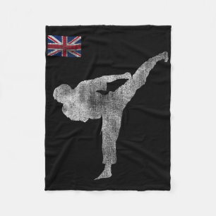 Cobertor De Velo Equipe de Karate Artes Marciais Mma Chute Inglater
