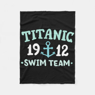 Cobertor De Velo Equipe de Natação do Titanic 1912 Navio de Cruzeir
