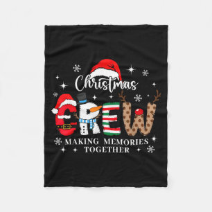 Cobertor De Velo Equipe de Natal da Família Correspondente Criando