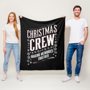 Cobertor De Velo Equipe de Natal Família Combinando Esquadrão de Na