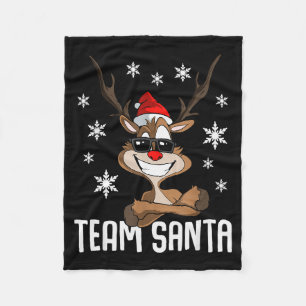 Cobertor De Velo Equipe de Papai Noel Rena de Natal