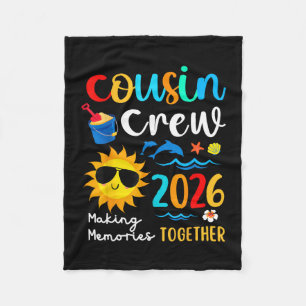 Cobertor De Velo Equipe de Primos 2026 Criando Memórias Férias de V