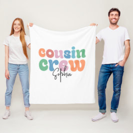 Cobertor De Velo Equipe de Primos Groovy Personalizada