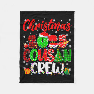 Cobertor De Velo Equipe de Primos Natal 2025 Pjs Pijamas Xmas Famíl