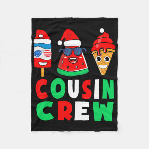 Cobertor De Velo Equipe de Primos Natal em Julho Roupas de Squad Co