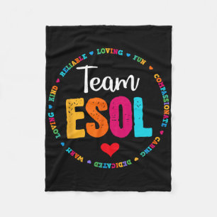 Cobertor De Velo Equipe de professores de volta às aulas - Equipe E