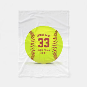 Cobertor De Velo Equipe de Softball Personalizada