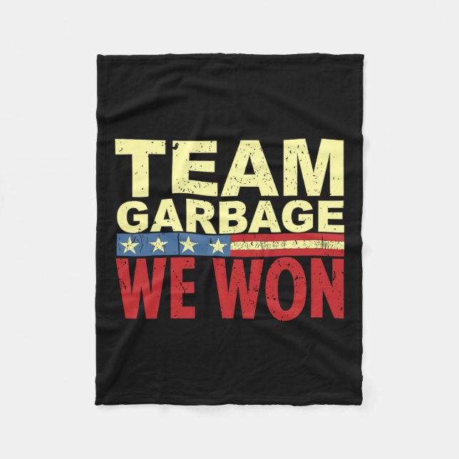 Cobertor De Velo Equipe Garbyge Ganhamos Equipe Garge Para Trump 20 (Frente)