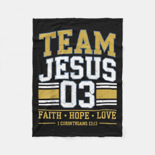 Cobertor De Velo Equipe Jesus 03 Christian Faith Teen Girl Toddler