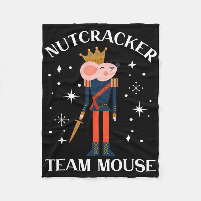 Cobertor De Velo Equipe Mouse Nutcracker Dança de Natal Soldado Div (Frente)