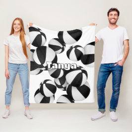 Cobertor De Velo equipe negra de basquetebol cores crianças decoraç