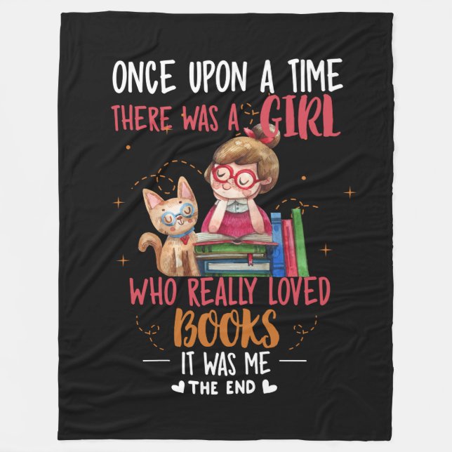 Cobertor De Velo Era Uma Vez Uma Garota Que Realmente Livros (Frente)