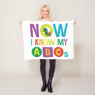 Cobertor De Velo Eric Carle Agora Conheço meus ABCs