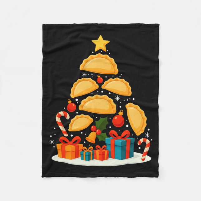 Cobertor De Velo Erogi Lish Food Land Christmas Tree Xmas Long Slee (Frente)