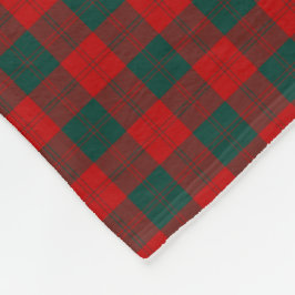 Cobertor De Velo Erskine Clan Red e Green Tartan