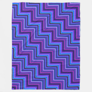 Cobertor De Velo Escadas azuis e roxas