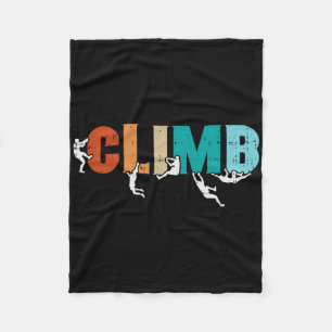 Cobertor De Velo Escalada Palavra Escalador de Rocha Retro Boulderi